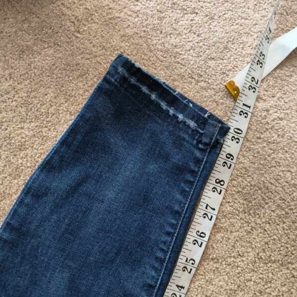 J. Crew Lookout High Rise Skinny Retro 80s Distressed Boho Patchwork Jeans 28T - Picture 11 of 12